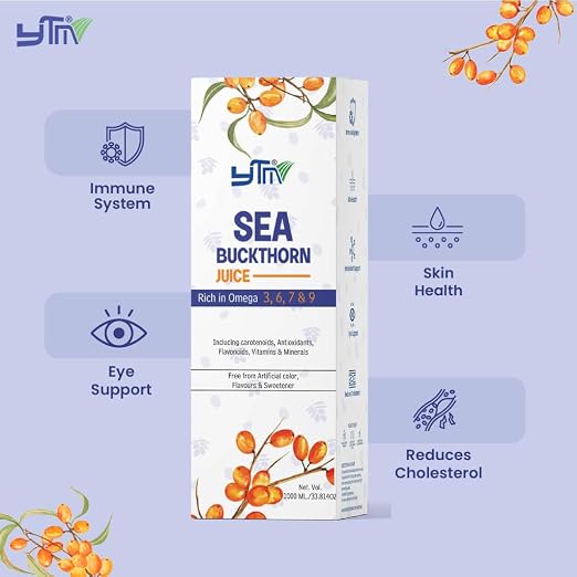 YTM Sea Buckthorn Juice 500 ml | Herbal Wellness Drink