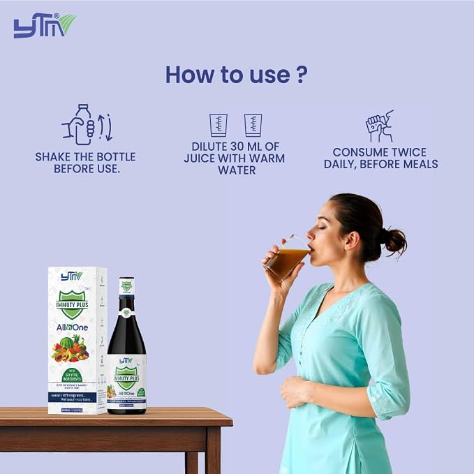 YTM Immuty Plus Herbal Juice 450 ml | 24 Herbs & Minerals