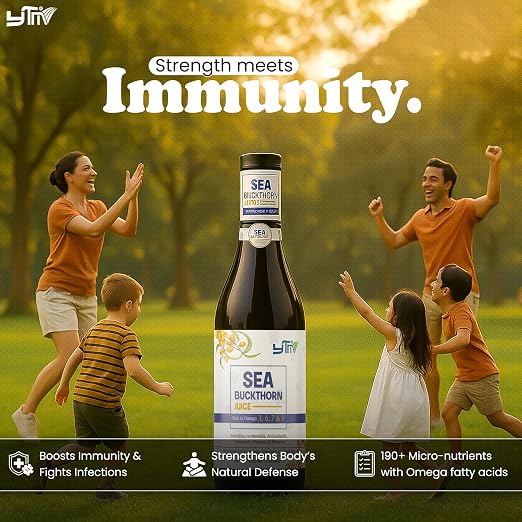 YTM Sea Buckthorn Juice 500 ml | Herbal Wellness Drink