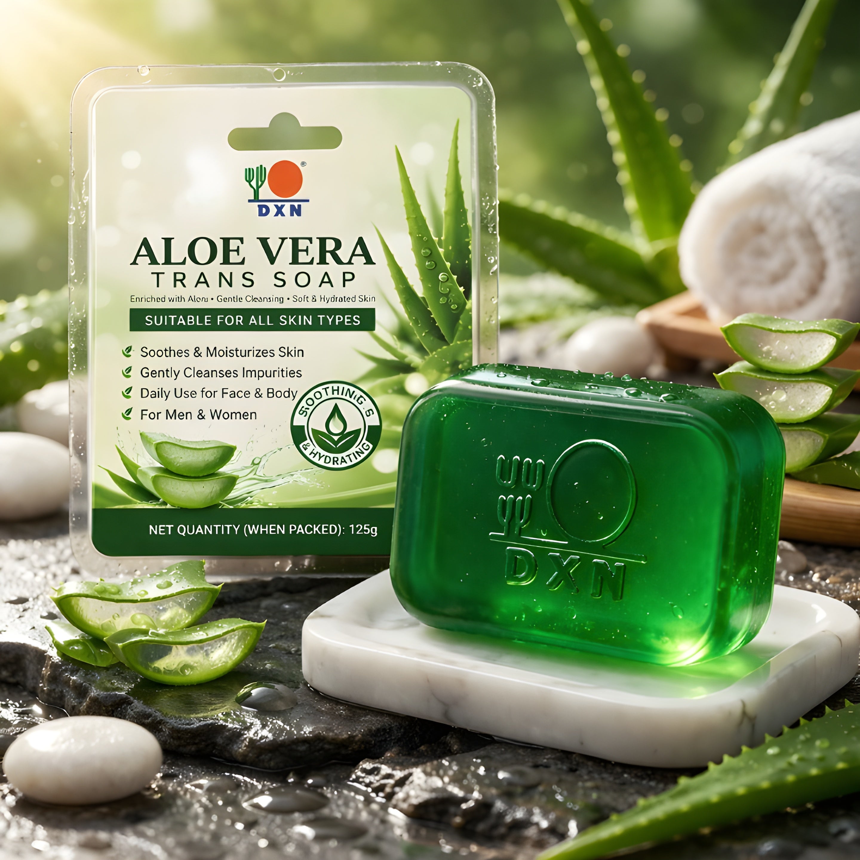 DXN Aloe vera Trans Soap (Pack of 2)