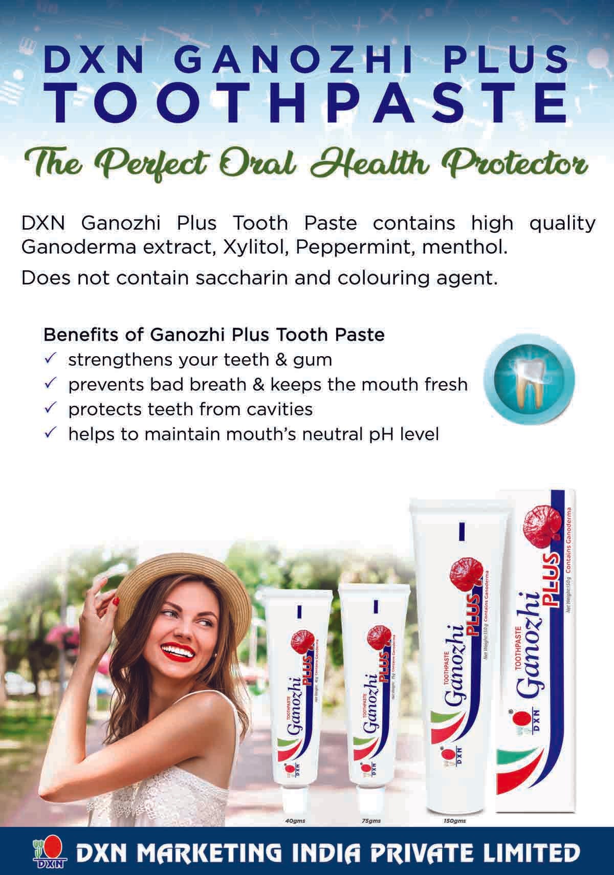 DXN Ganozhi Plus Toothpaste 75 g (Pack of 2)