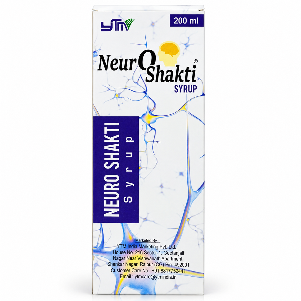 YTM Neuro Shakti Herbal Syrup 200 ml with Brahmi